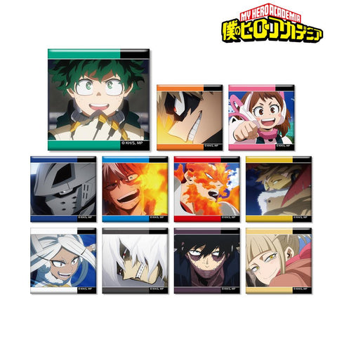 『僕のヒーローアカデミア』トレーディング名シーンスクエア缶バッジ(単位/BOX)【202508再販】